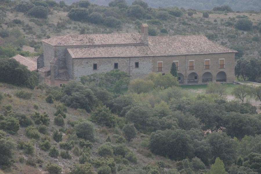 Sanctuario (klooster) de la Carrodilla in de heuvels bij Estadilla